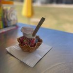 Waffle Ice Cream Sundae avaliable at Dreamtime Icecreamery for events across the Darling Downs