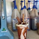 delicious chocolate milkshake from dreamtime icecreamery's ice cream truck