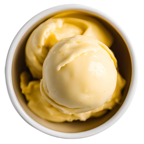 creamy passionfruit gelato